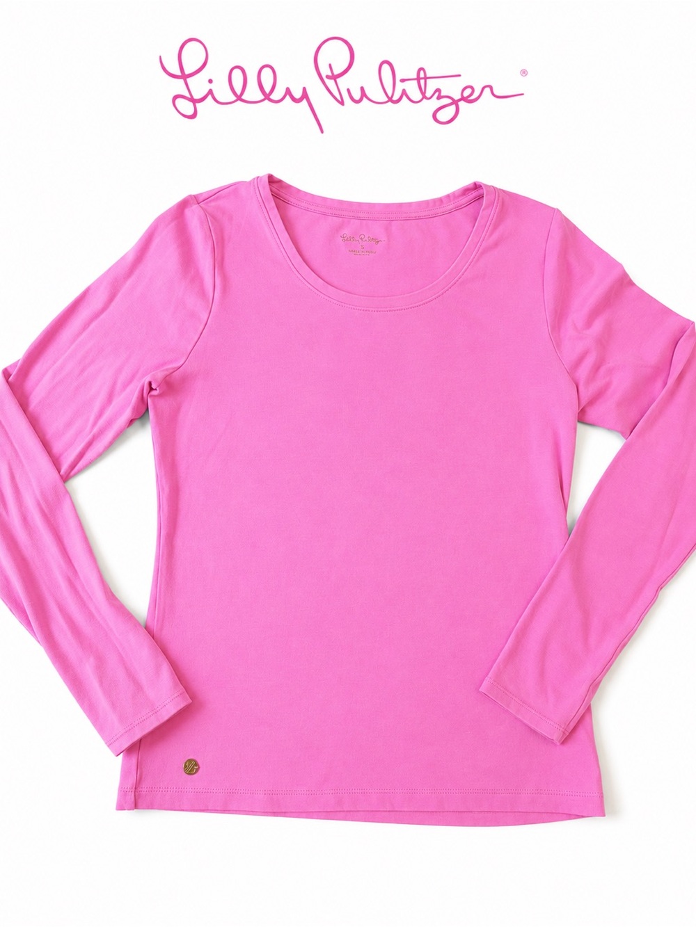 Lilly Pulitzer Hot Pink Short Sleeve Crewneck Tee